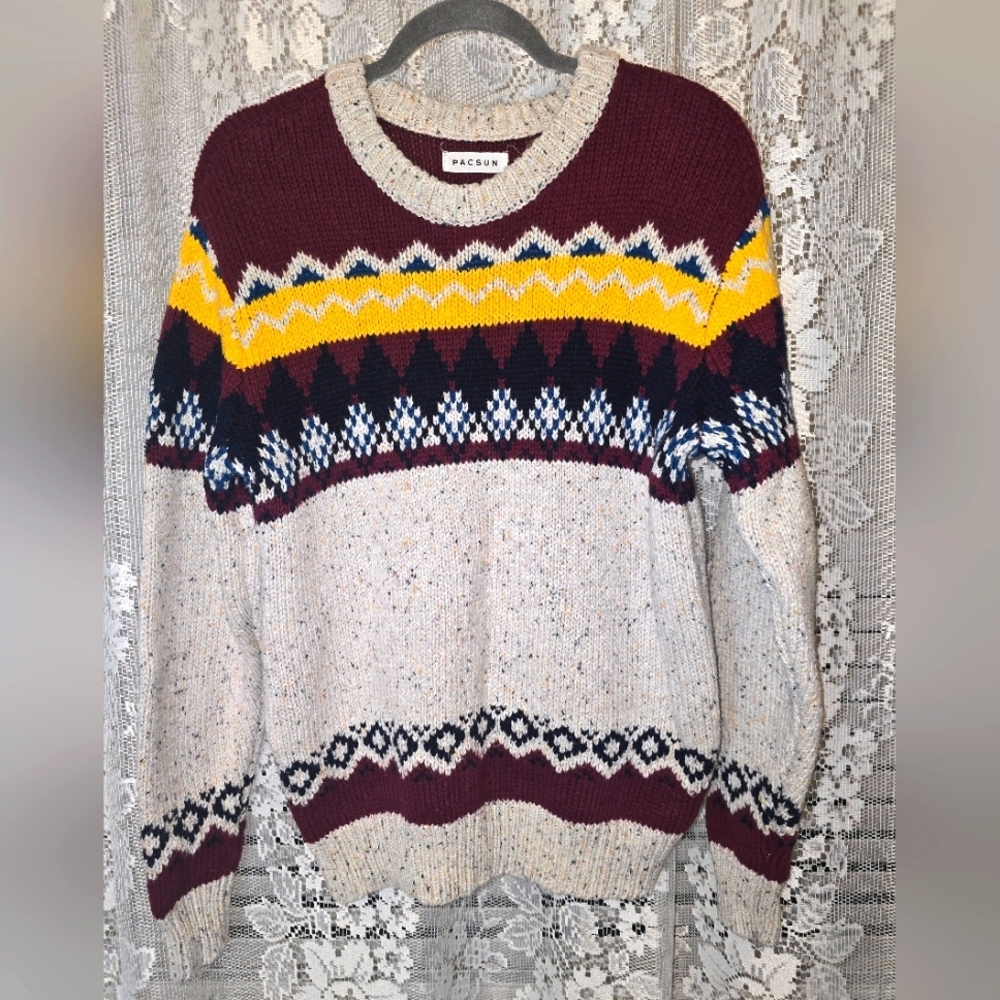 PacSun Men's Small, Multicolor Sweater
